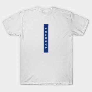 Cowboys Dallas DYMO label tape T-Shirt